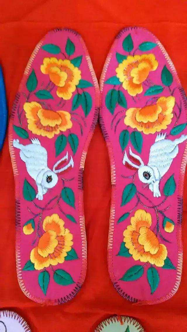 刺绣鞋垫图案大全图解,刺绣各种鞋垫图案