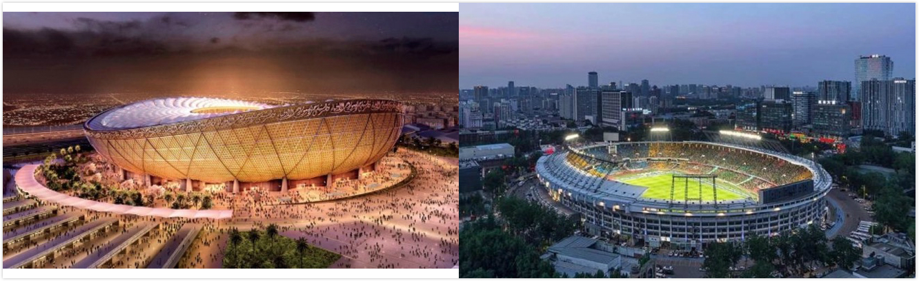 足球抵达赛场,足球抵达多哈