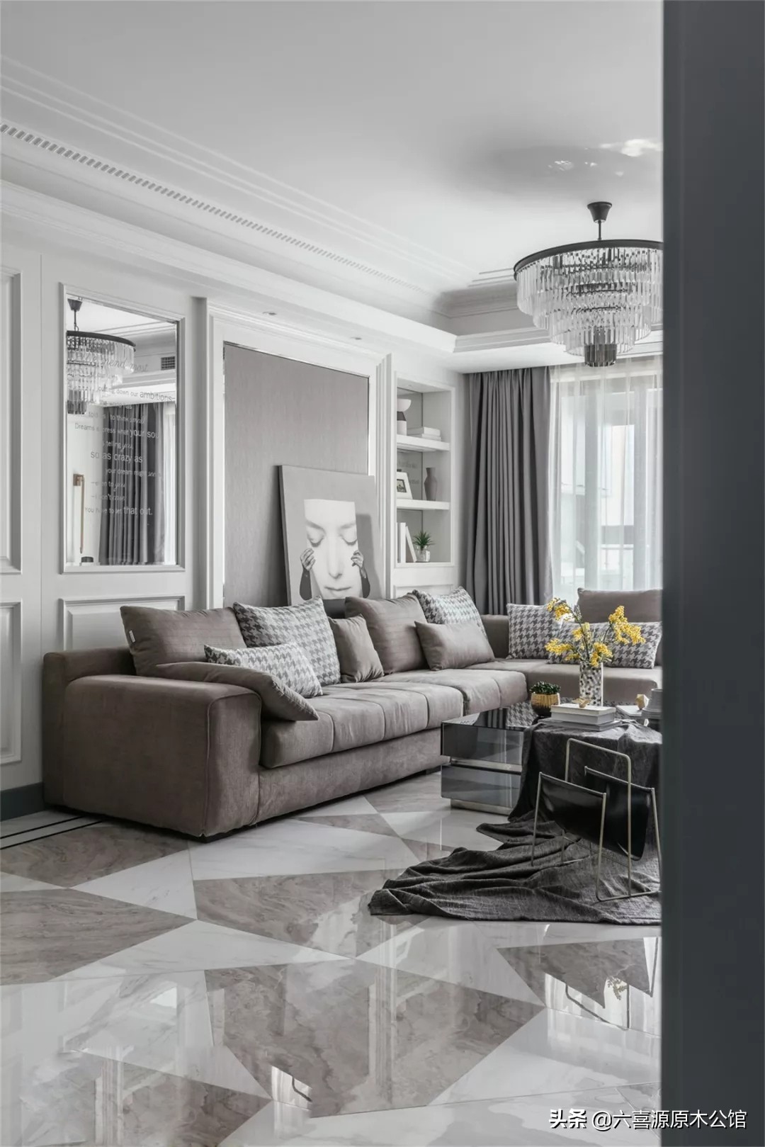 别具风格的现代美宅,190平新中式轻奢风格实景