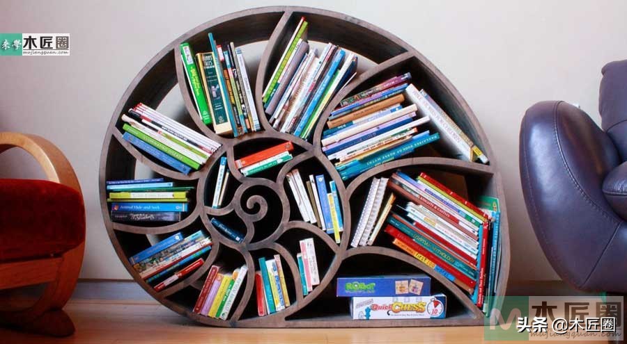 燕尾榫书架制作,鹦鹉螺diy