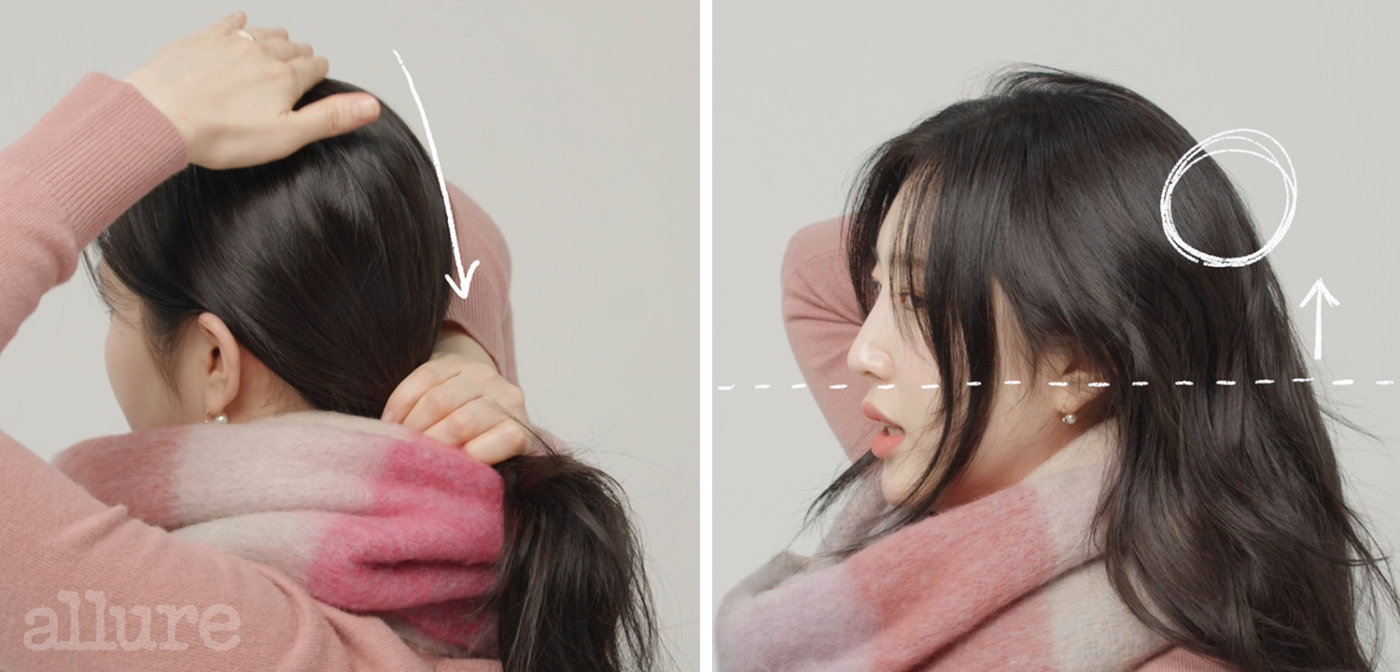 适合戴小熊帽子围巾的发型,扁头戴围巾的头发怎么弄