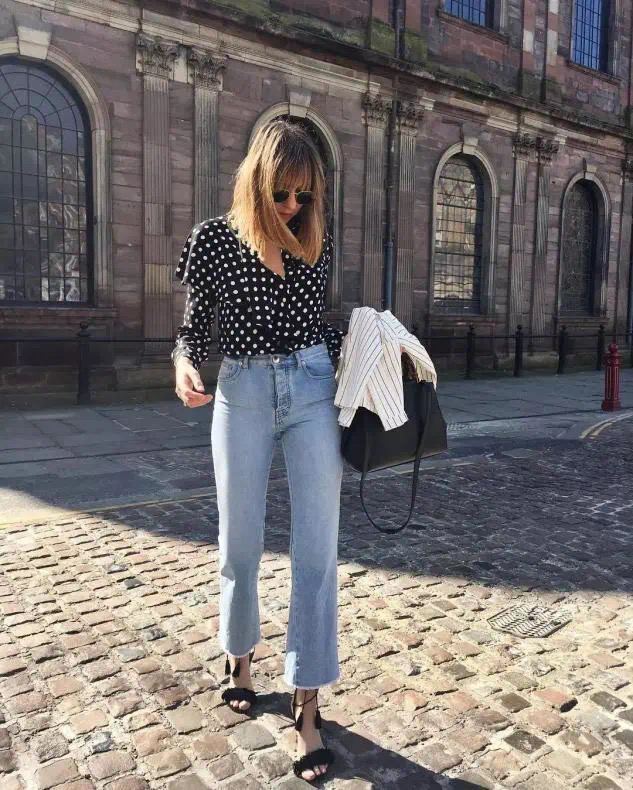 垂感雪纺阔腿裤搭什么上衣好看,雪纺阔腿裤怎么搭配上衣才好看