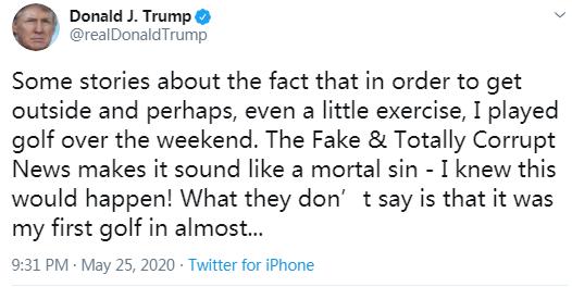 “10万死亡名单”轰动美国，川普却被爆去玩高尔夫，网友们炸了