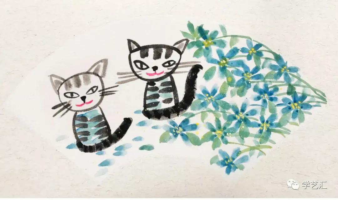 绘画水墨作品大全,水墨画儿童绘画技法新教程