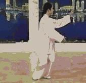 24式太极拳背向带口令慢动作教学,邱慧芳24式太极拳教学视频完整版