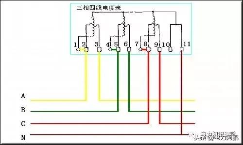 带互感器三相四线电表接线方法,带互感器三相四线电表接线图视频