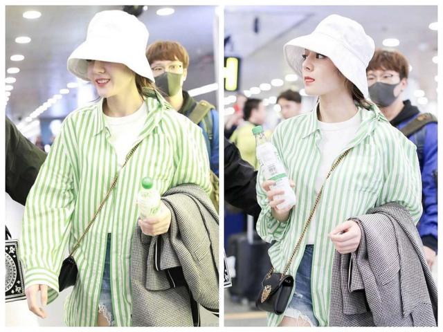 热巴同款防晒,热巴戴渔夫帽