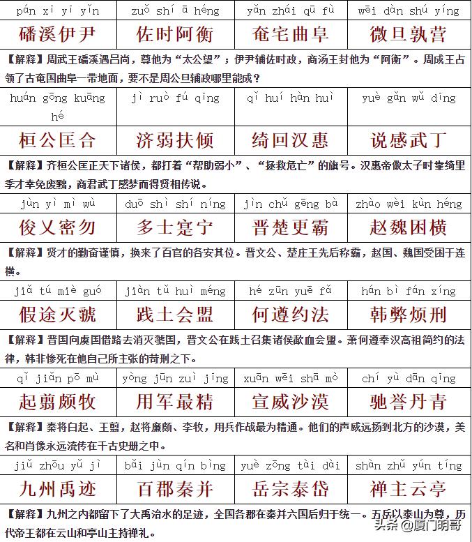 千字文带拼音全文朗读,千字文拼音版全文解释