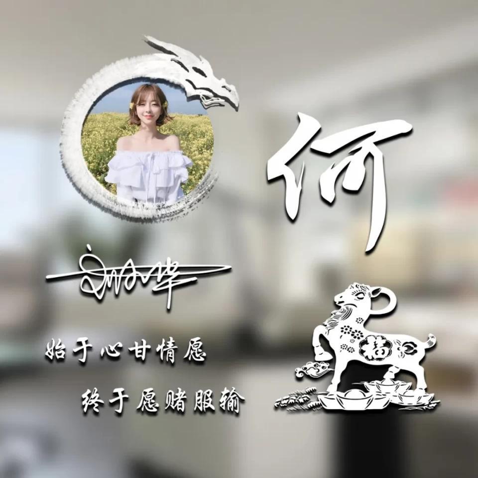 用你名字做微信头像，40张炫彩十二生肖签名头像，精心为您设计
