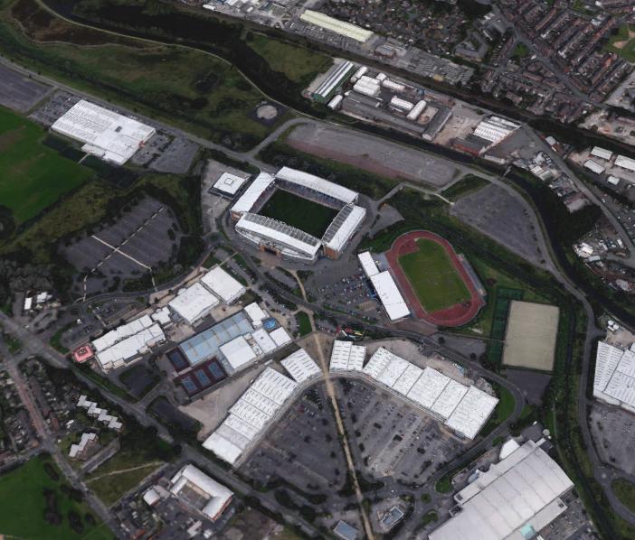 是时候介绍看一下英格兰的橄榄球场了，至少能达到英乙水准