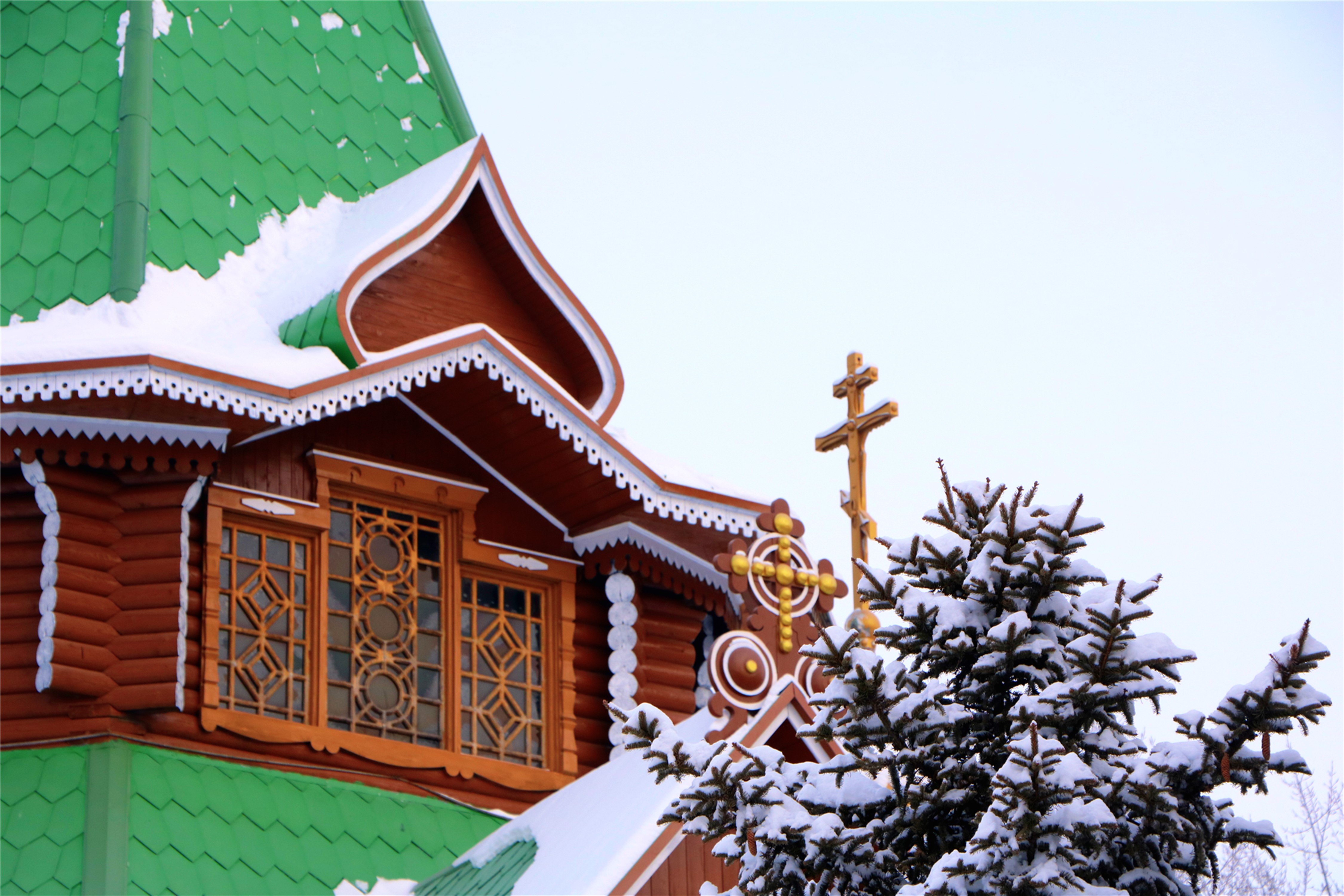 伏尔加庄园和俄罗斯风情小镇,伏尔加庄园浪漫的俄式冬季