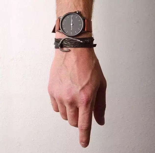 男士简约手串搭配,男人手串搭配