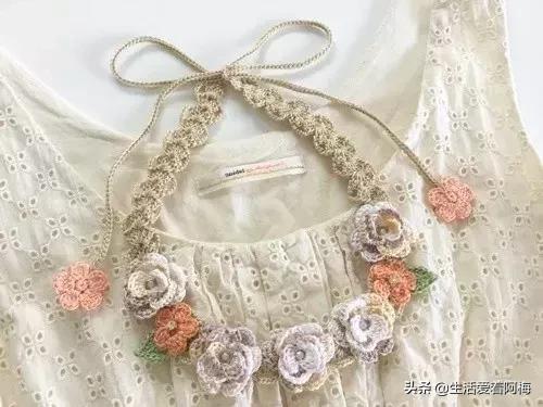 钩针编织时尚首饰项链视频教程,柠檬耳环钩针图解