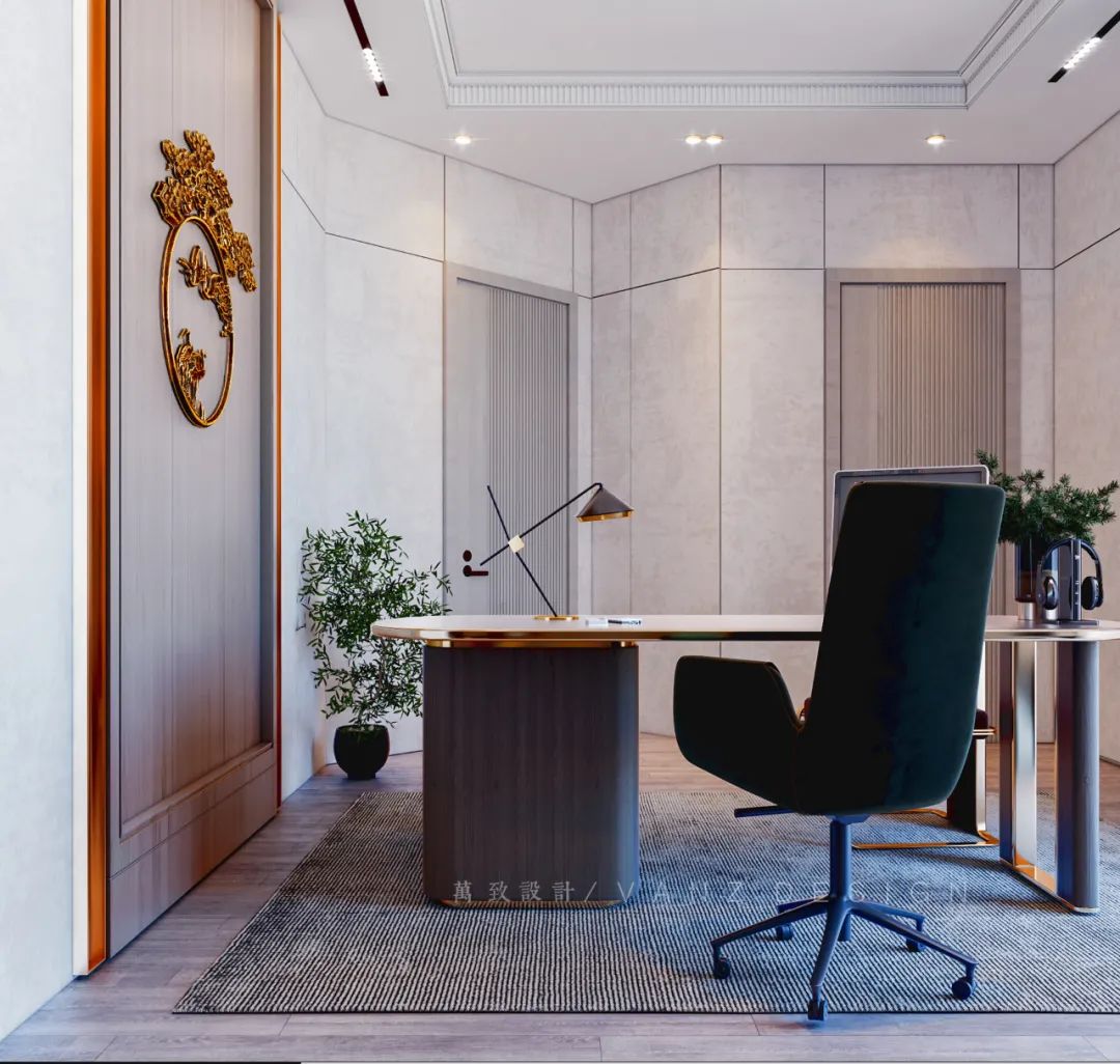 高档董事长办公室装修案例欣赏,董事长办公室豪华装修现代感