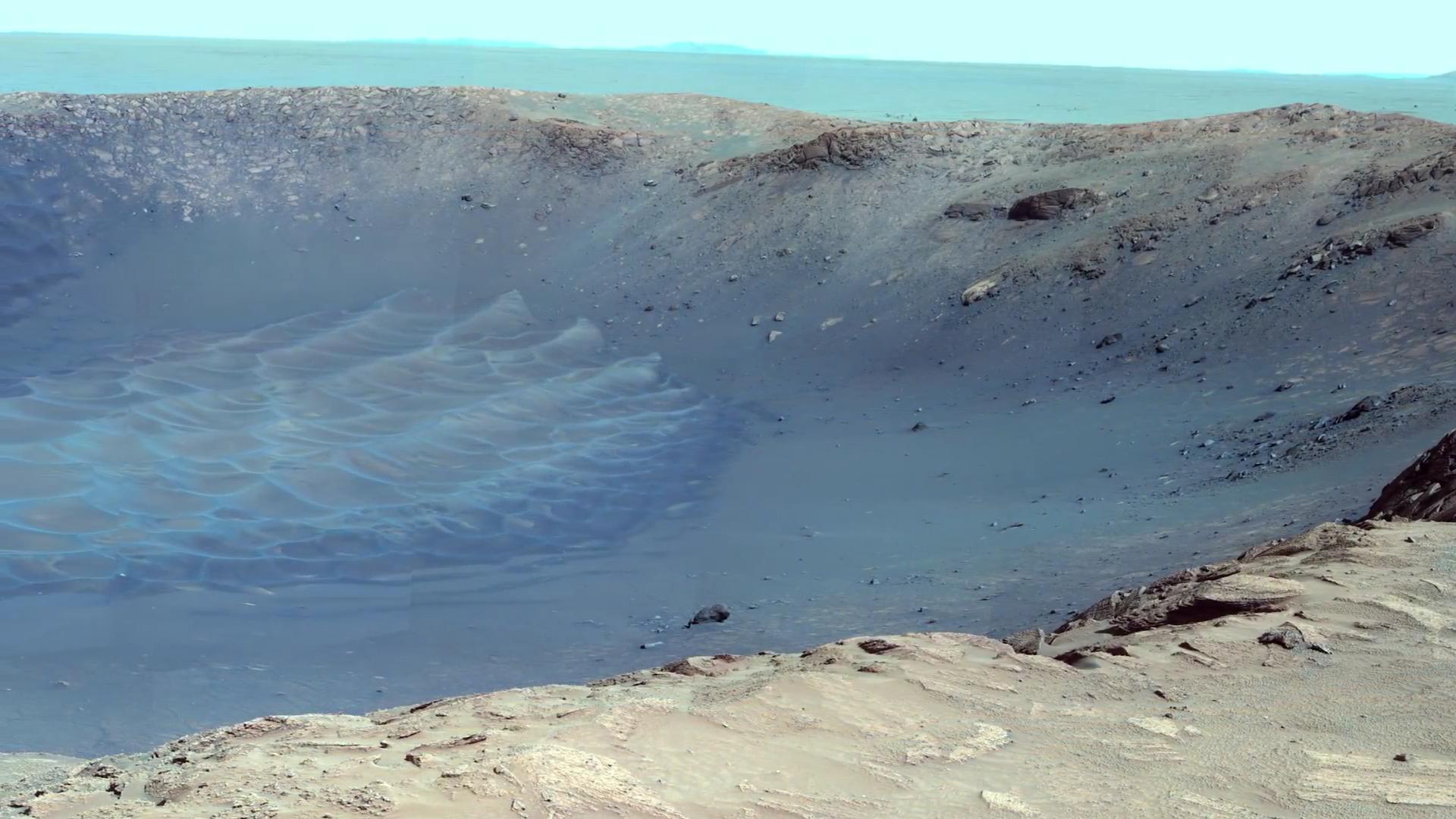 5500万公里外：中国祝融号拍摄的真实火星影像，一片荒凉