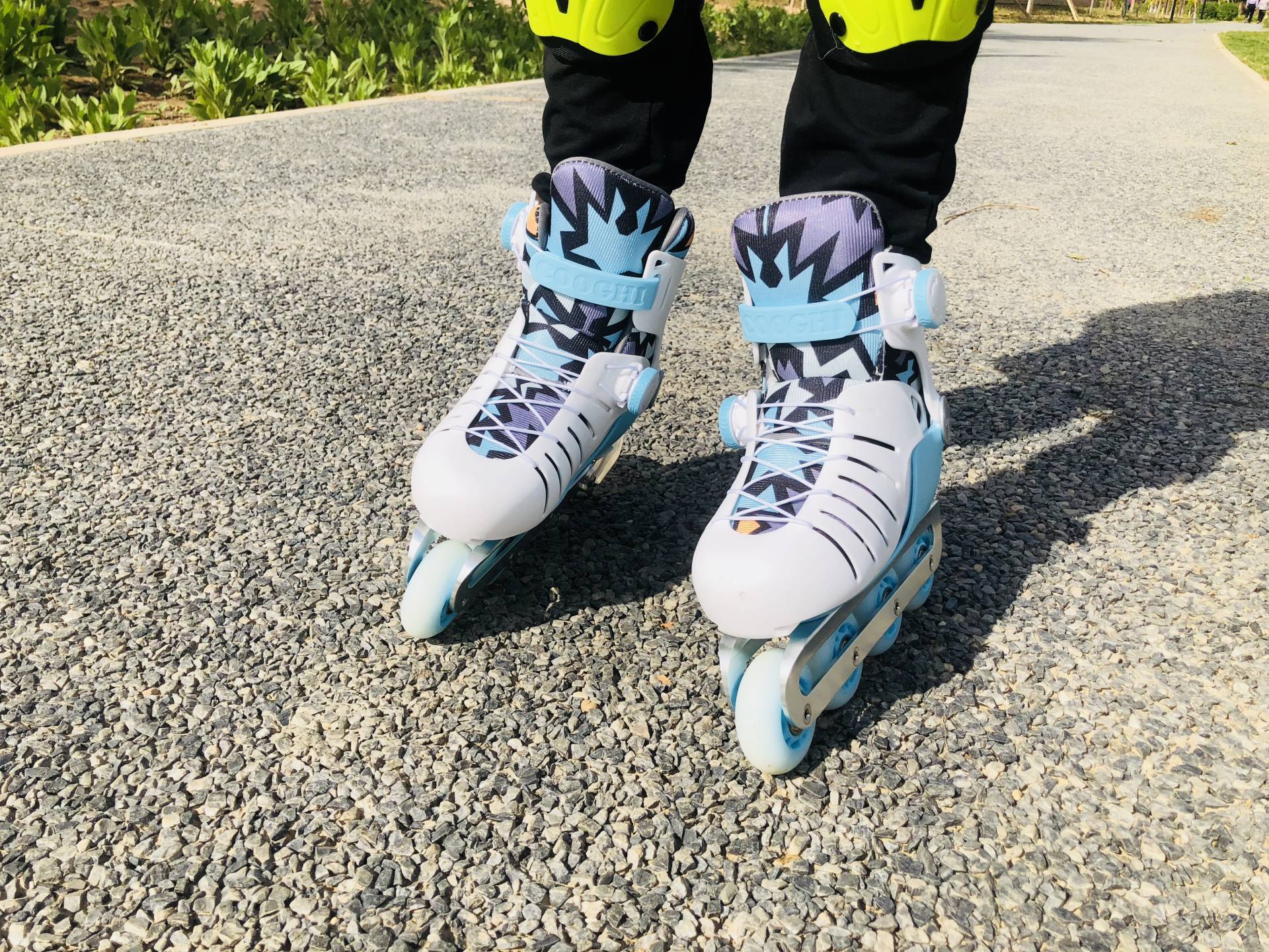 轮滑鞋5-12岁初学者酷骑,cooghi酷骑儿童轮滑鞋测评