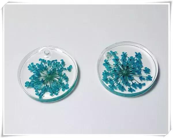 水晶耳环自制,滴胶耳环制作法