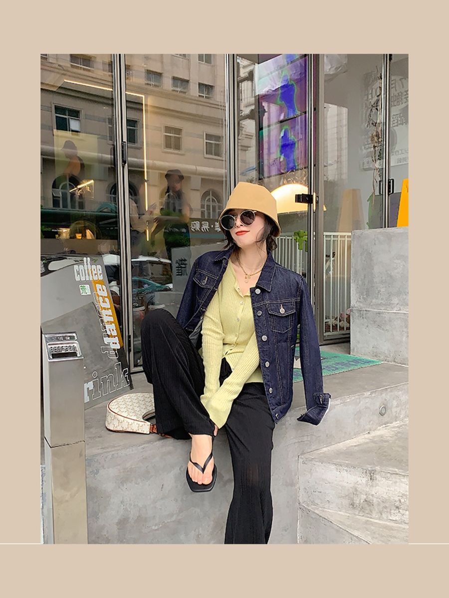 牛仔外套搭配什么内搭跟裤子,牛仔外套搭配裤子怎么穿才好看