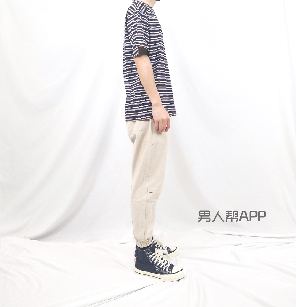 清爽的条纹系穿搭让造型简单时髦,炫彩条纹针织明星穿搭