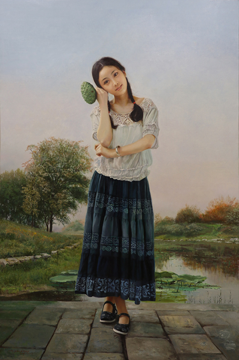 王东升画家,赵开坤人物油画作品欣赏