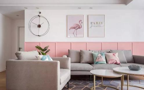 青春少艾甜而不腻的家!力高110㎡北欧风