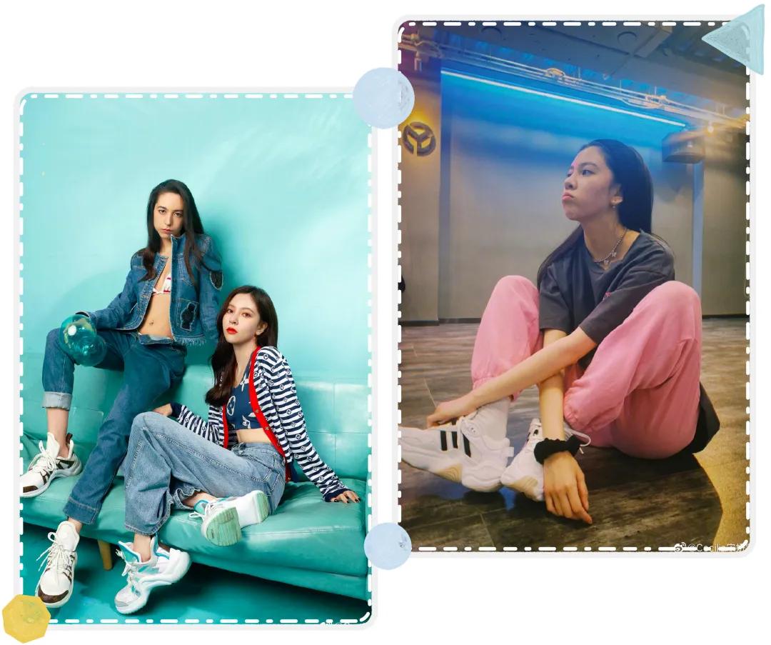 既好看又洋气的黑色运动鞋,超好看的运动鞋少女