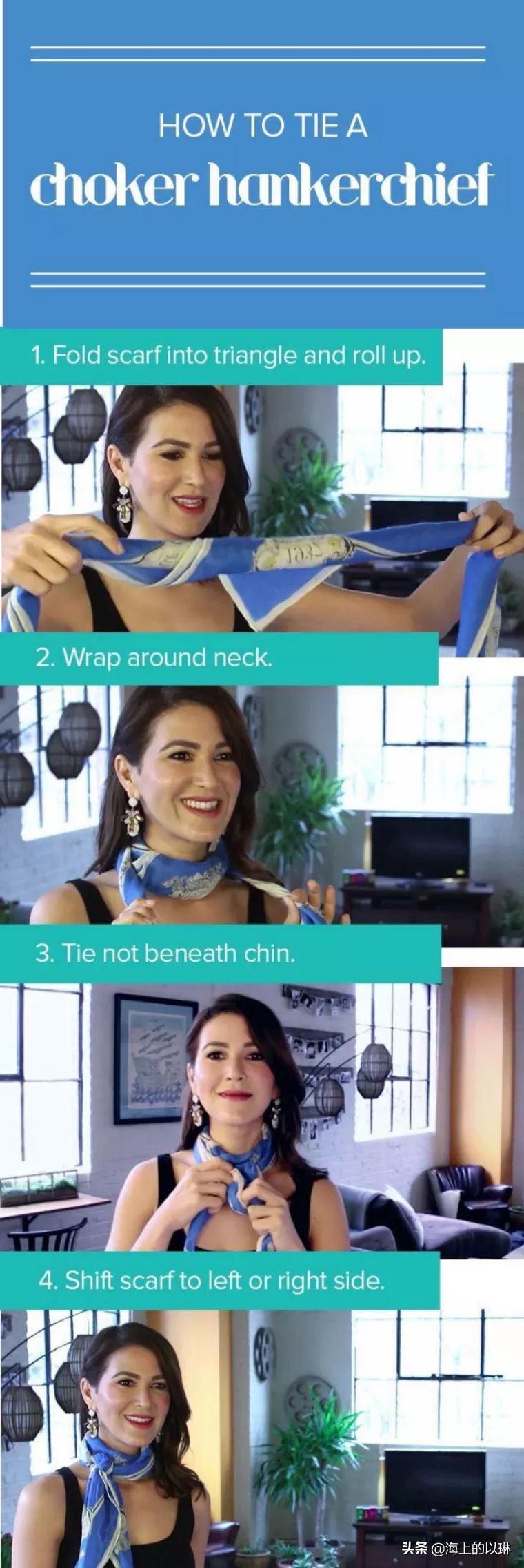 法国女人如何戴丝巾,法国女人的丝巾