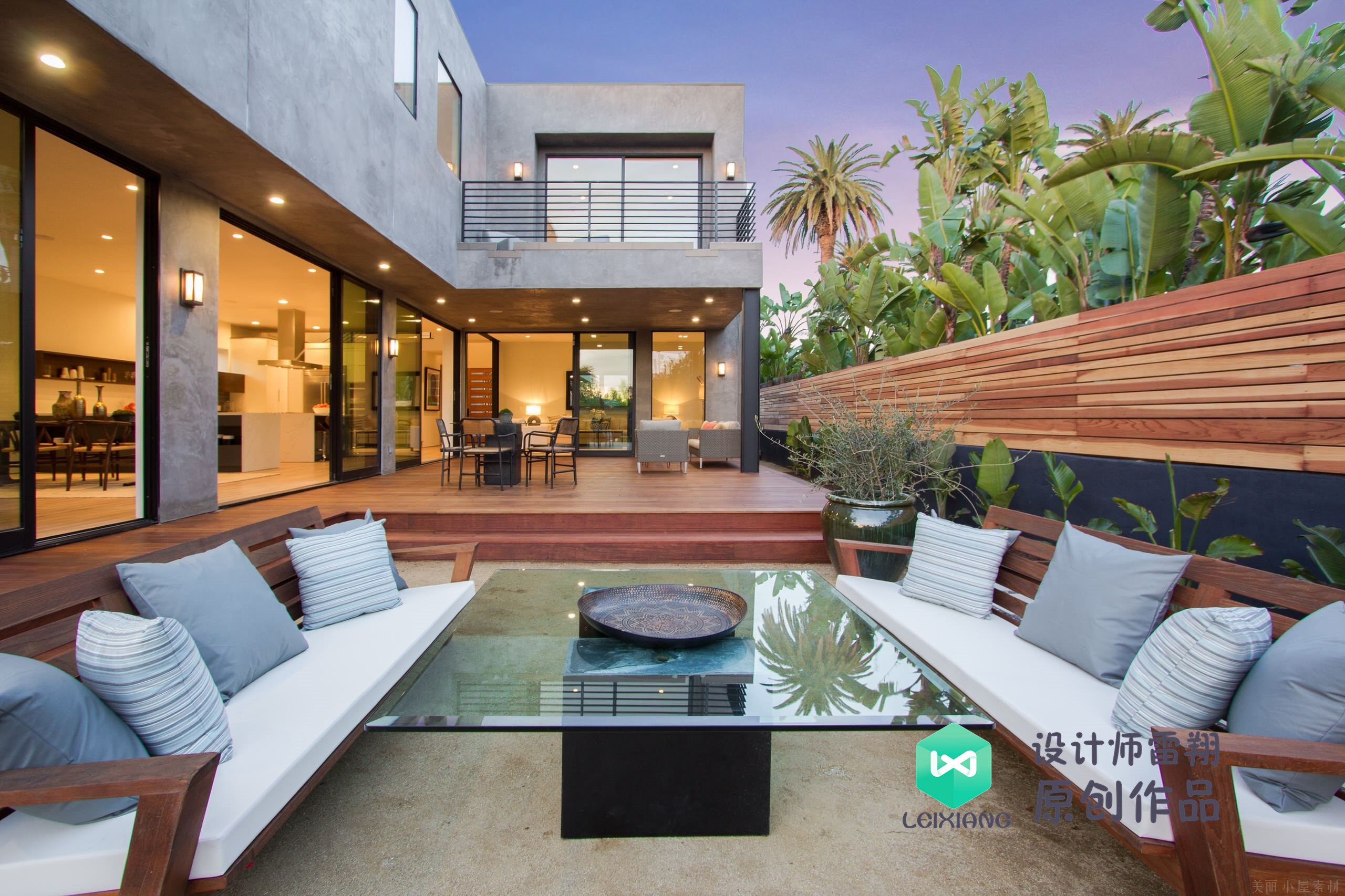 庭院防腐木颜色搭配效果图,庭院怎么铺装防腐木