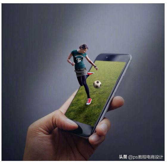 ps互联网海报教程,ps制作足球视频
