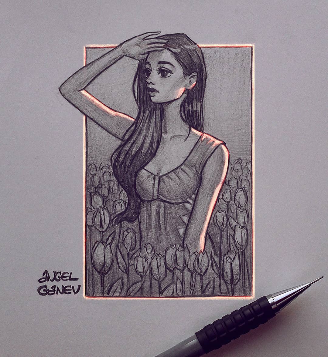 自动铅笔画人物,自动铅笔手绘人物