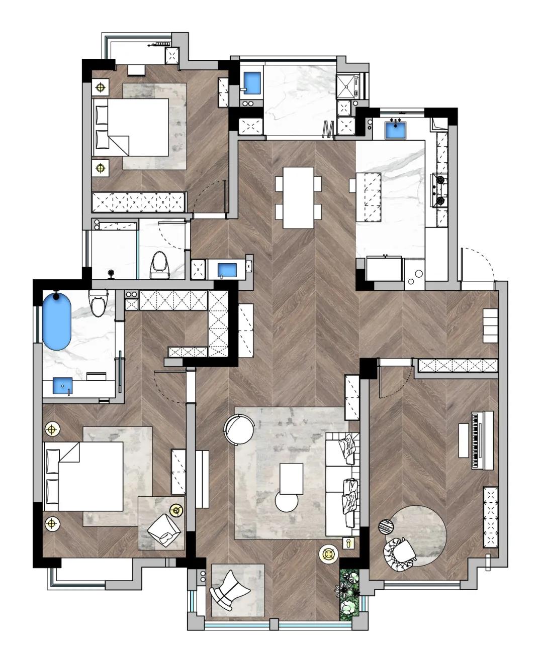 不同半包价格能装出什么样的家?拿了14套案例给你们参考,收藏吧