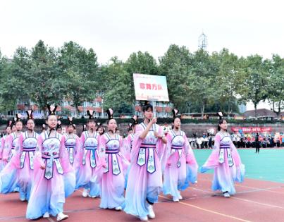 学校超燃运动会献礼建党100周年,师一锦江校区团体操