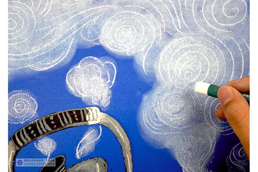 水溶油画棒儿童画简单又漂亮,初学儿童画油画棒图片