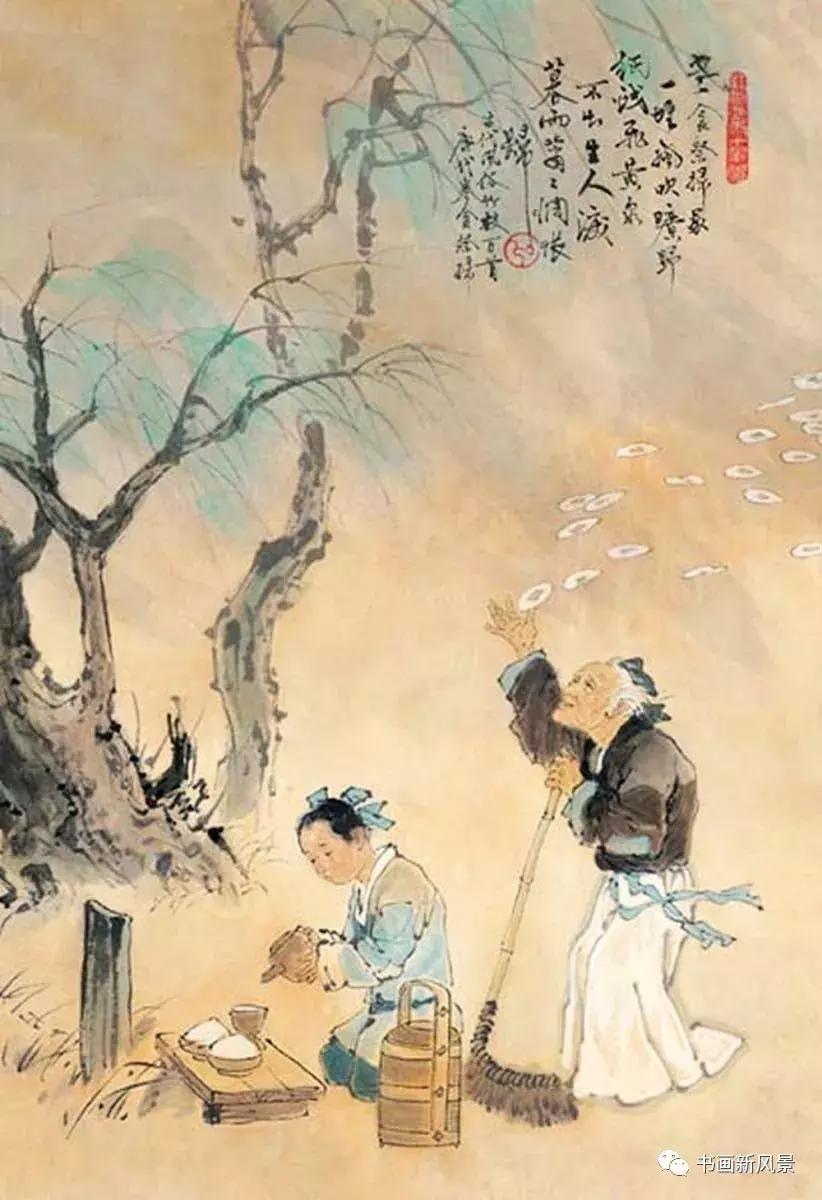 国画里的清明,清明时节传统习俗的画