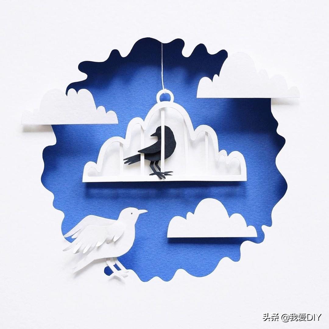 又好看又好玩的手工剪纸教程,剪纸手工教程复杂立体感强