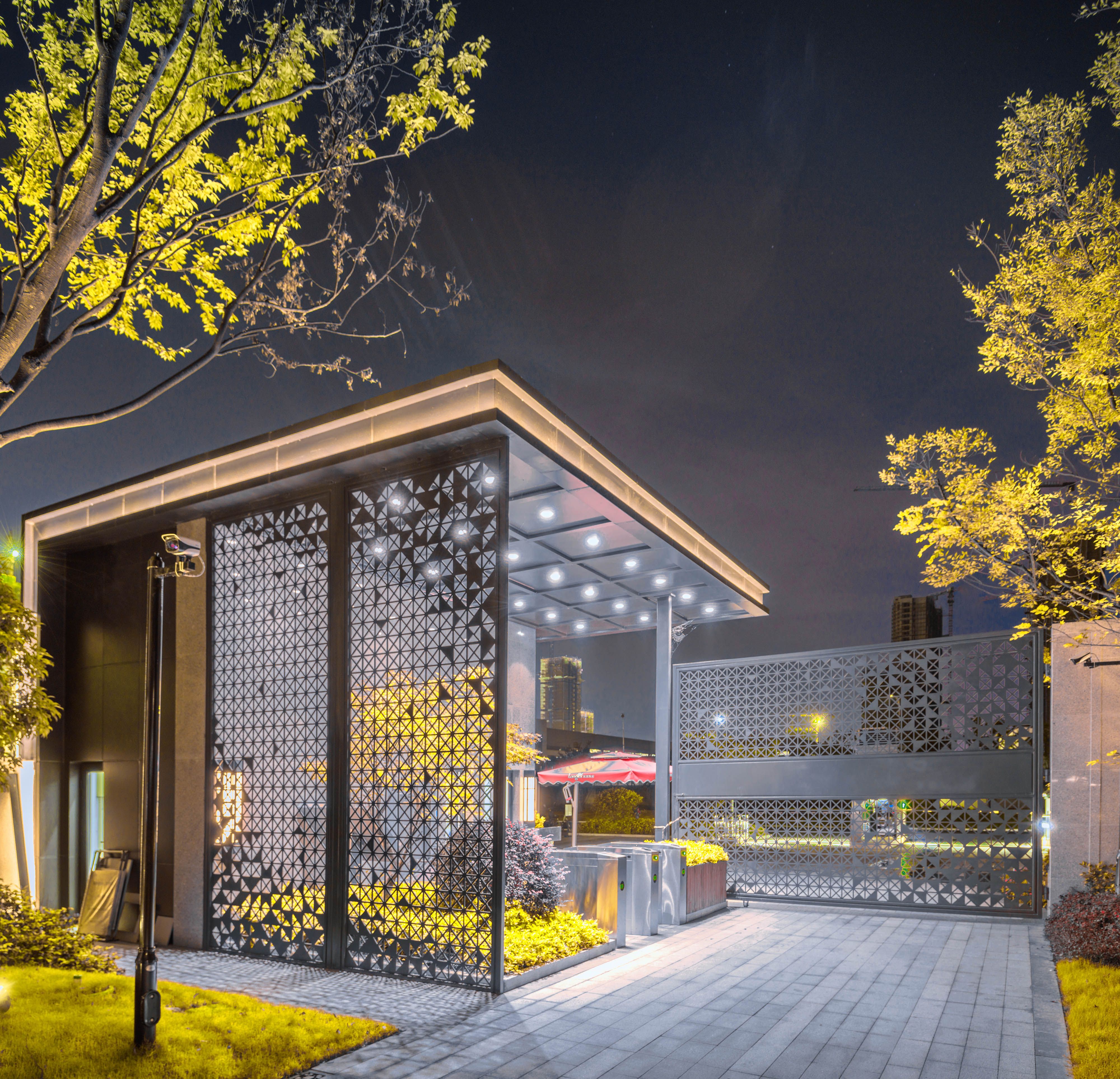 花园凉亭设计带鱼池多少钱,简单凉亭户外庭院遮风挡雨