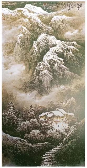曾刚国画山水技法4,曾刚雪景国画山水画图片