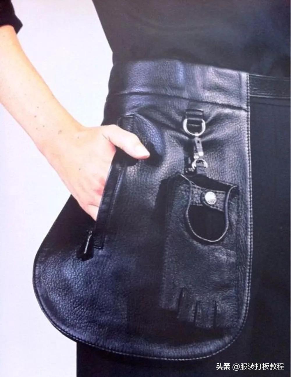 服装立体口袋制作视频教程,服装手工打版设计教程