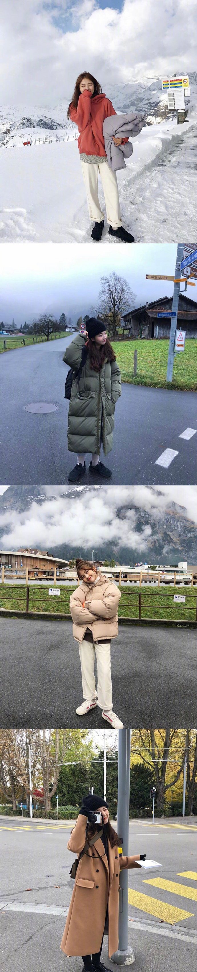 韩国小姐姐们的街拍，秋冬怎么穿？随便选一套也能参考和借鉴