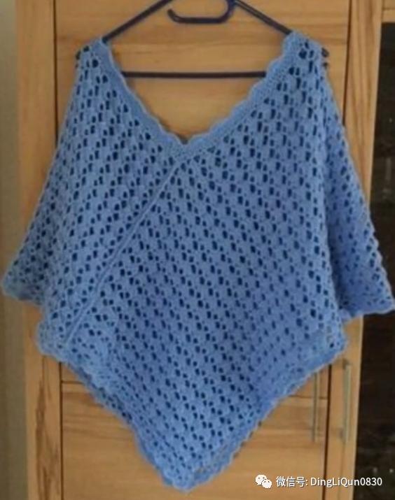 斗篷披肩钩花图样,针织披肩花样图片大全