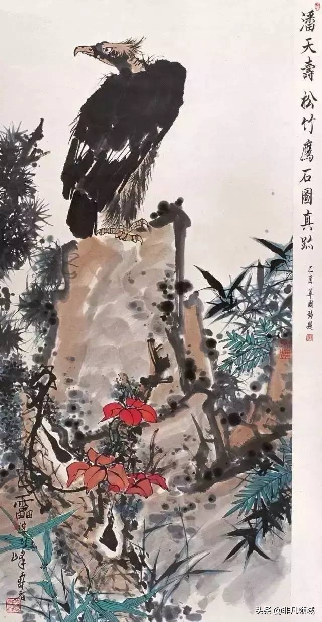 中国画名家画鹰作品,中国画画鹰