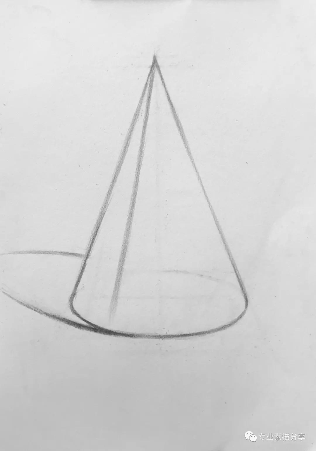 石膏几何体的画法步骤是什么,圆锥石膏几何体