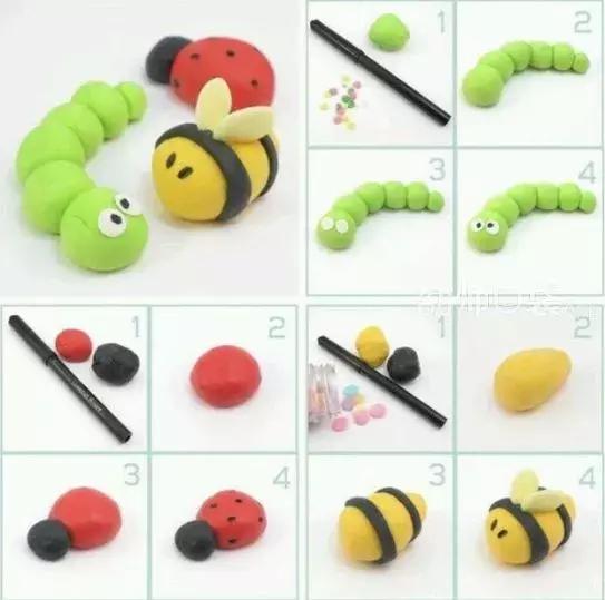 超轻粘土手工作品创意画汽车,航空航天手工超轻粘土创意作品