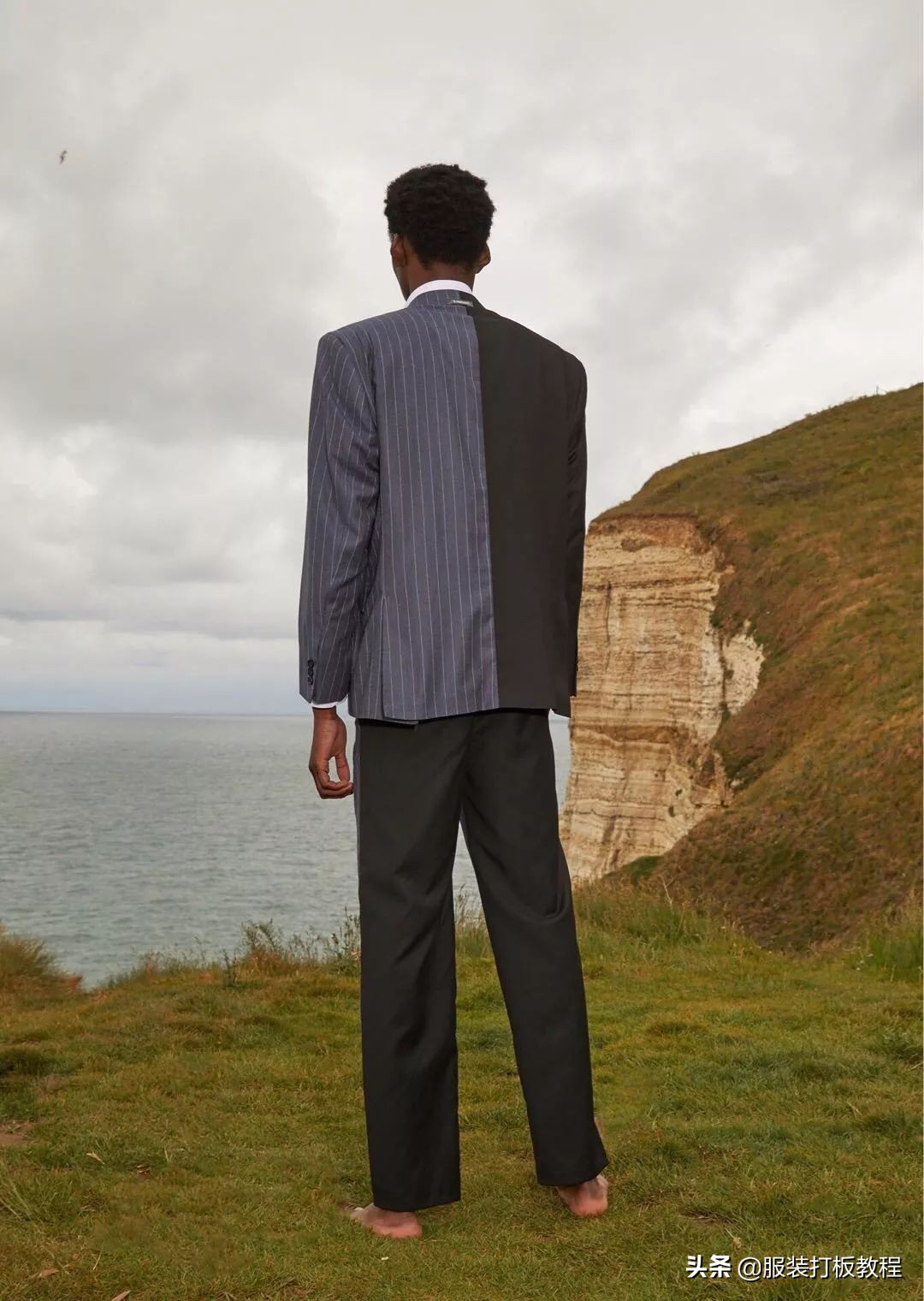 拼接设计潮流套装,拼接服装系列款式图大全