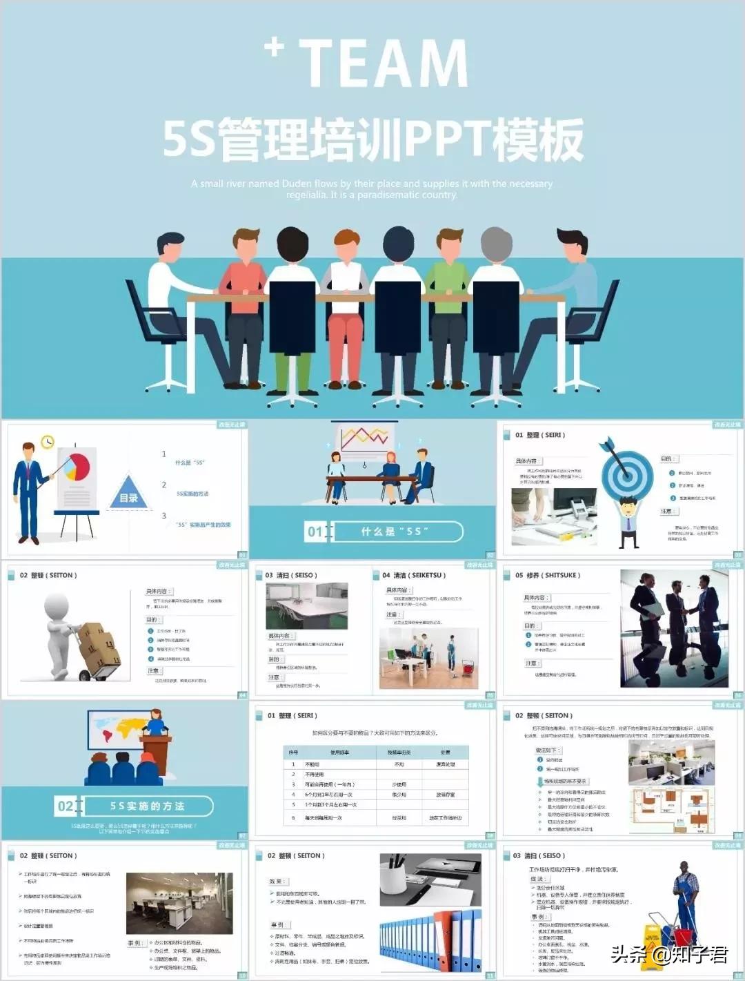 5S管理培训PPT模板,5s管理的ppt制作