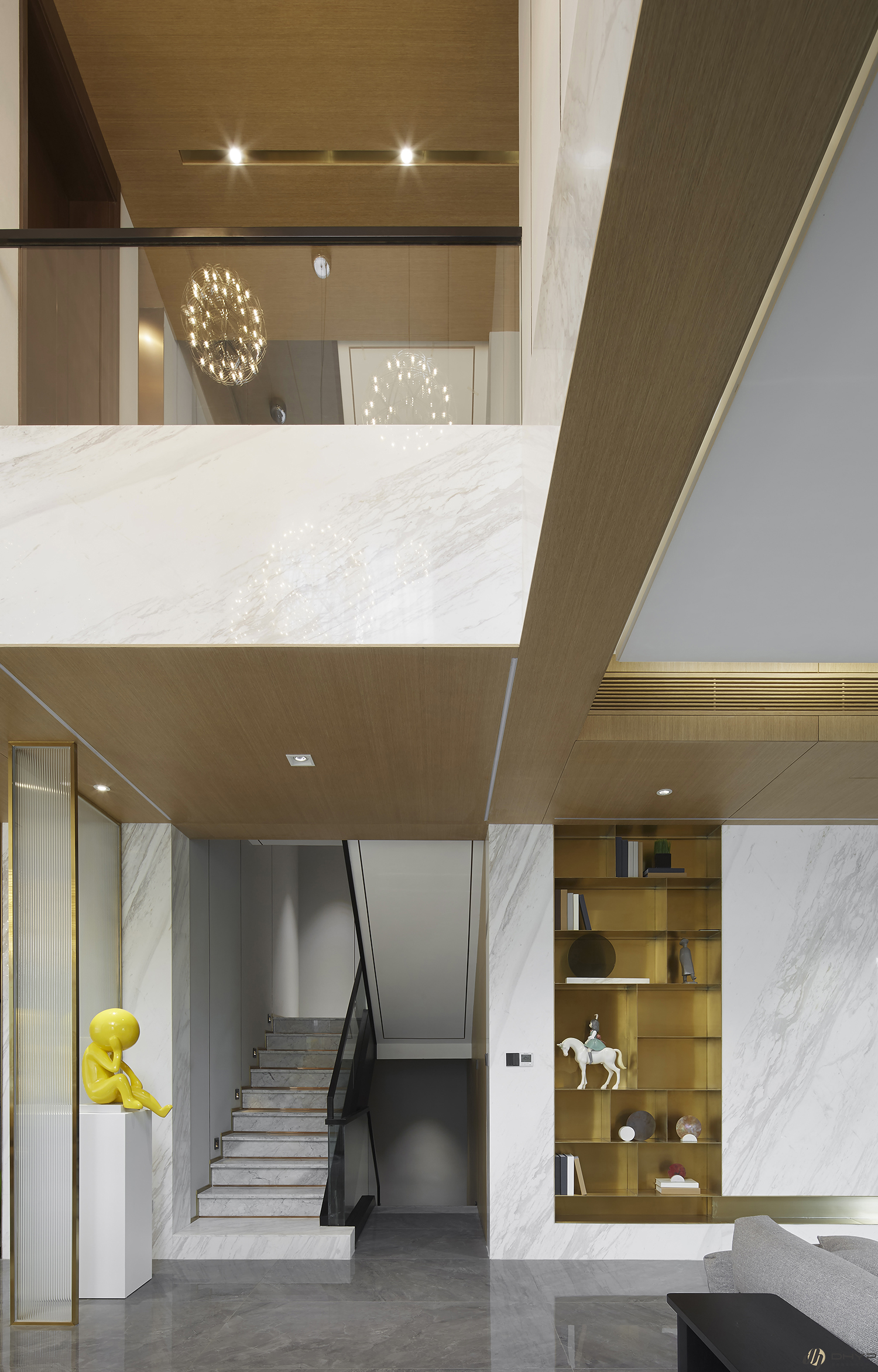 450平别墅简约轻奢风格,450平别墅装修现代轻奢