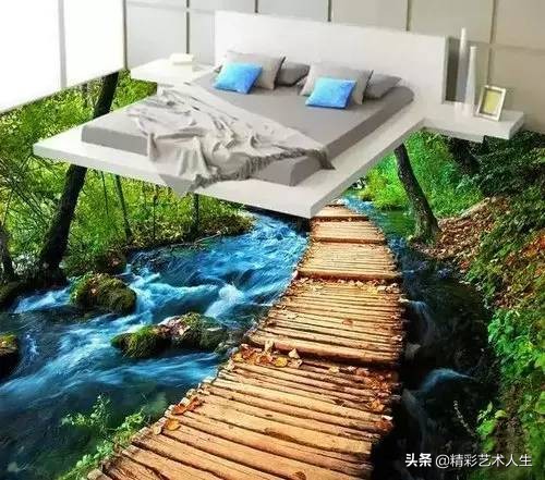 这才叫3D地板砖，你家的只能叫砖