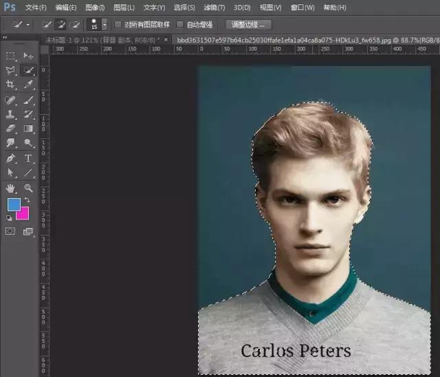 ps一寸证件照填充后尺寸变大,ps如何给证件照换底色ps教程