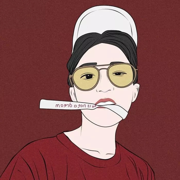 个性原宿风手绘头像,原宿风头像女伤感真人