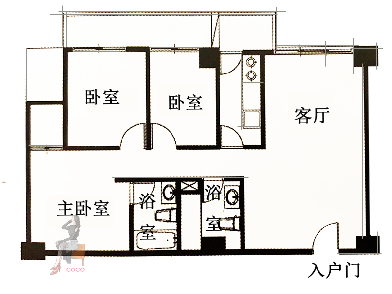 正西凸型户型破解方法,户型破解最简单的方法